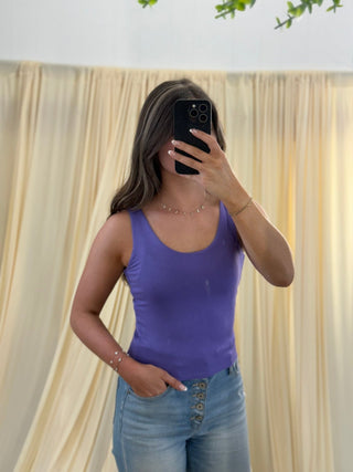 The Softie, Purple Tank Top - Silver Line Boutique