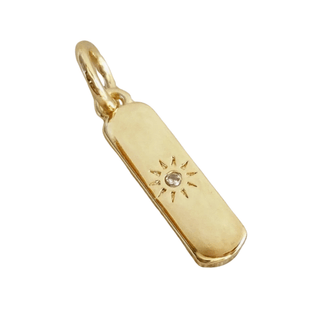 Thin Sunburst Charm - Silver Line Boutique