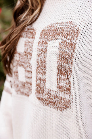 Varsity Rustique, Distressed Sweater - Silver Line Boutique