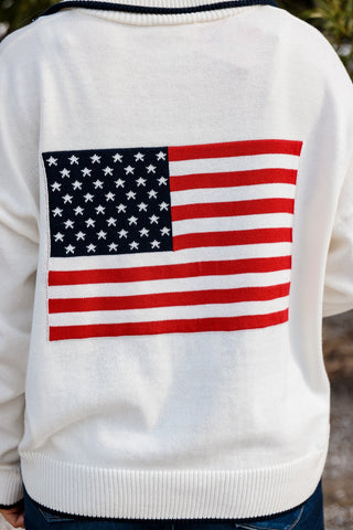 West Coast Freedom, Quarter Zip - Silver Line Boutique