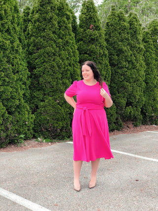 With Love - Midi Dress *Exclusively Curvy* - Silver Line Boutique
