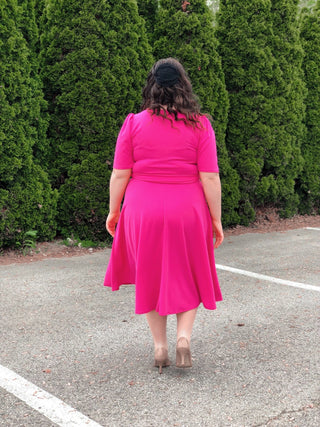 With Love - Midi Dress *Exclusively Curvy* - Silver Line Boutique