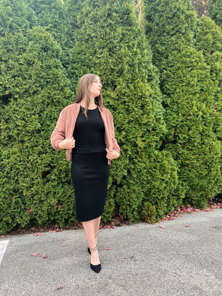 Wrapped in You, Mauve Jacket - Silver Line Boutique
